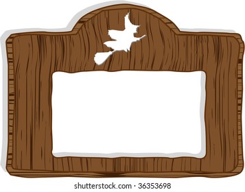 the vector wood banner
