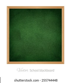 Vector wood black school blackboard. Isolated object. 