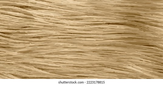 Vector wood fibers realistic texture. Beige wooden floor background. Wool linear surface. 3d old cracked fence. Horizontal hardwood banner. Natural material timber pattern. Brown oak tile. Blond hair