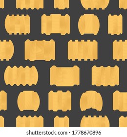 Vector wood glued log seamless pattern background.