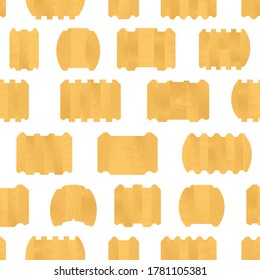 Vector wood glued log seamless pattern background.