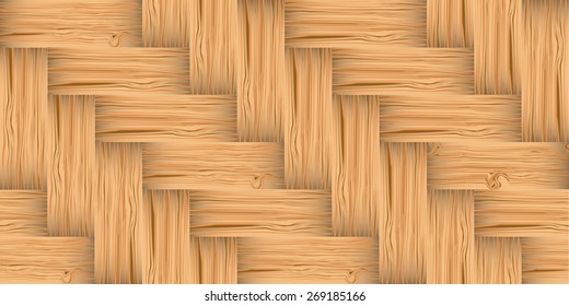Vector wood parquet floor
