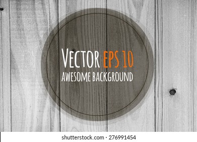 Vector wood plank background. Natural wooden background.