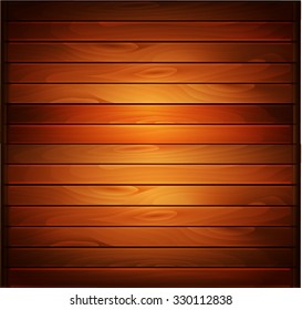 Vector wood plank background in warm colors