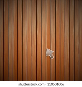 Vector wood plank texture. Detailed background