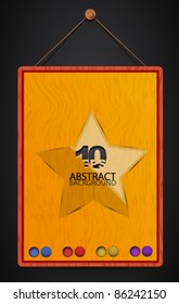 Vector wood plate