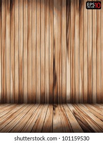 Vector wood room, grunge industrial interior Uneven diffuse lighting version. Design component