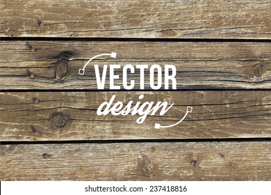 Vector wood texture. background old panels