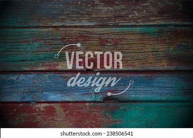 Vector wood texture. background old panels. Grunge retro vintage wooden texture, vector background