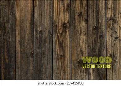 Vector wood texture. background old panels. Grunge retro vintage wooden texture, vector background