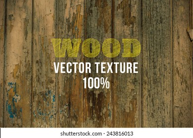 Vector wood texture. background old panels. Grunge retro vintage wooden texture, vector background