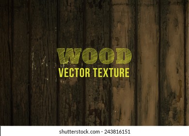 Vector wood texture. background old panels. Grunge retro vintage wooden texture, vector background