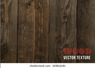 Vector wood texture. background old panels. Grunge retro vintage wooden texture, vector background