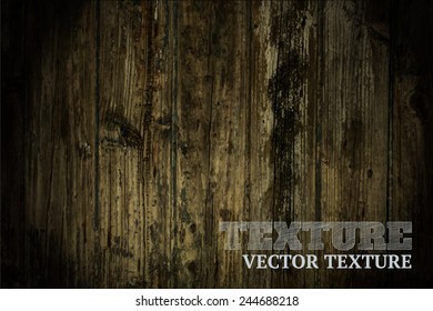 Vector wood texture. background old panels. Grunge retro vintage wooden texture, vector background