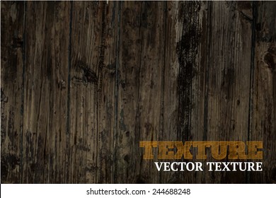 Vector wood texture. background old panels. Grunge retro vintage wooden texture, vector background