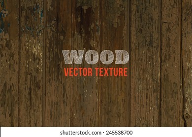Vector wood texture. background old panels. Grunge retro vintage wooden texture, vector background