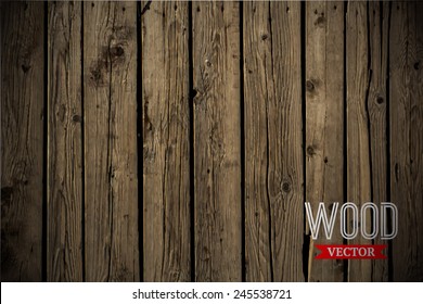 Vector wood texture. background old panels. Grunge retro vintage wooden texture, vector background