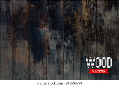 Vector wood texture. background old panels. Grunge retro vintage wooden texture, vector background