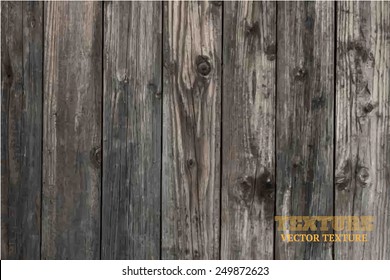 Vector wood texture. background old panels. Grunge retro vintage wooden texture, vector background