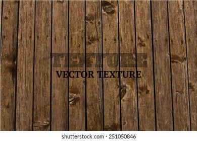 Vector wood texture. background old panels. Grunge retro vintage wooden texture, vector background