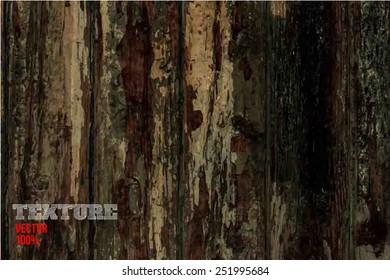 Vector wood texture. background old panels. Grunge retro vintage wooden texture, vector background