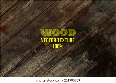 Vector Wood Texture Background Old Panels Stock Vector (Royalty Free ...