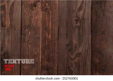 Vector wood texture. background old panels. Grunge retro vintage wooden texture, vector background