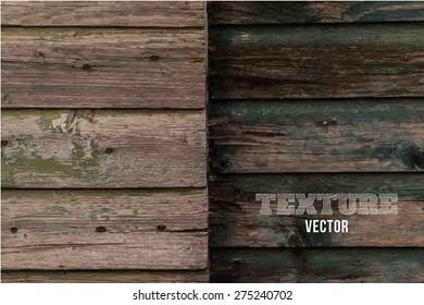 Vector wood texture. background old panels. Grunge retro vintage wooden texture, vector background. Vertical stripes.
