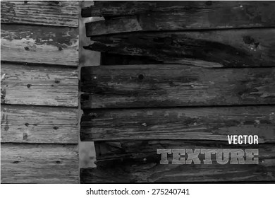Vector wood texture. background old panels. Grunge retro vintage wooden texture, vector background. Vertical stripes.