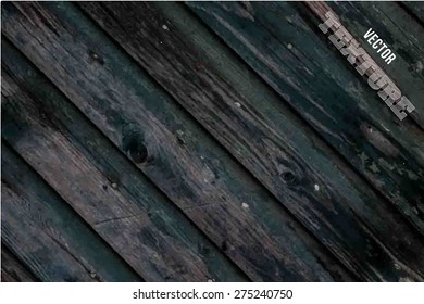 Vector wood texture. background old panels. Grunge retro vintage wooden texture, vector background. Vertical stripes.