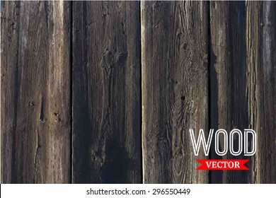Vector wood texture. background old panels. Grunge retro vintage wooden texture, vector background. Vertical stripes.