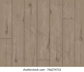 Vector wood texture. background old panels. Grunge retro vintage wooden texture, vector background