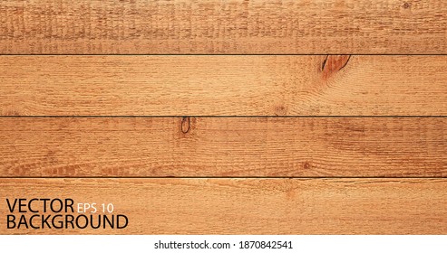 Vector wood texture background. Rough wooden boards.