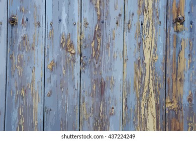 vector wood texture with old grey paint