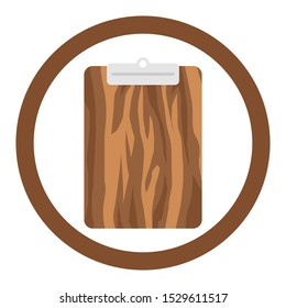 vector  wood texture pedestal board icon