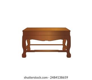 Vector wooden altar table or for placing things