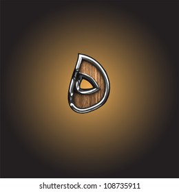 Vector wooden Arabic figure