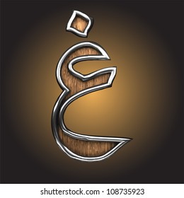 Vector wooden Arabic figure