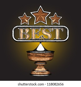 vector wooden award