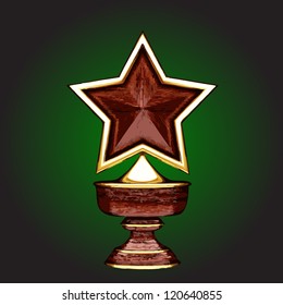 vector wooden award
