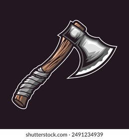 Vector Hacha de madera Hacha de batalla Tomahawk