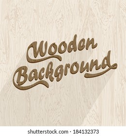 Vector wooden background
