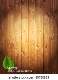 Vector wooden background.