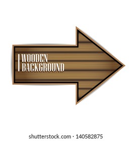 vector wooden background. vector wooden arrow or sign