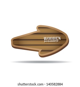 vector wooden background. vector wooden arrow or sign