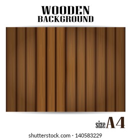 vector wooden background for brochure design. can be used for horizontal or vertical design