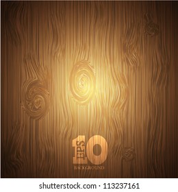 Vector wooden background . Eps10