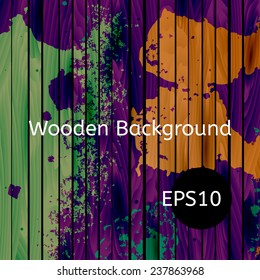 Vector wooden background. Eps10