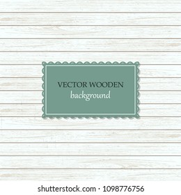 Vector wooden background. Light colored grey wood backdrop. Trendy natural boards. Good for mock-ups