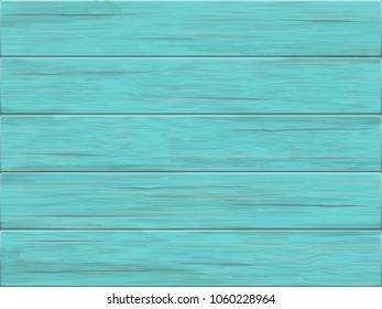 Vector wooden background. Old wooden shabby green planks.